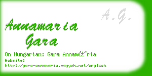 annamaria gara business card